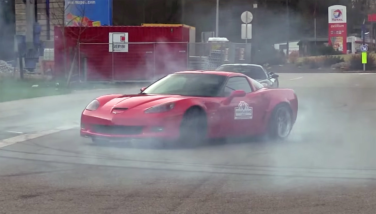 Crazy Corvette Donuts