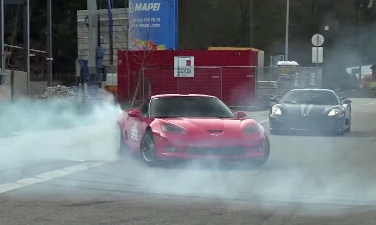 Crazy Corvette Donuts