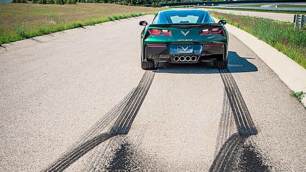 Tony Stewart Corvette Burnout