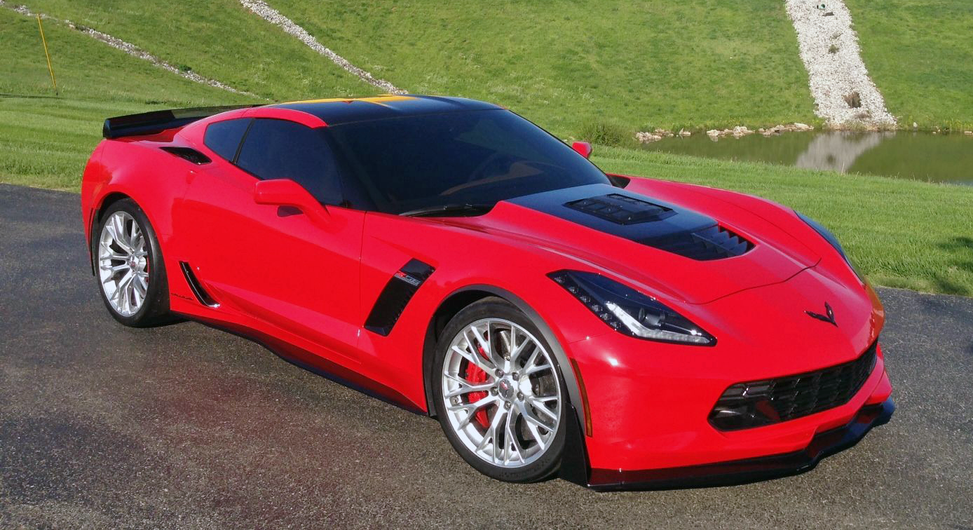 Chevrolet c7 Corvette 2014 зелёная