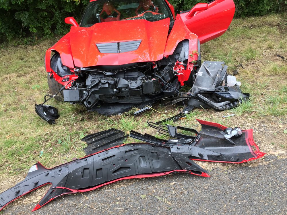 2015 Corvette C7 Z06 Crash