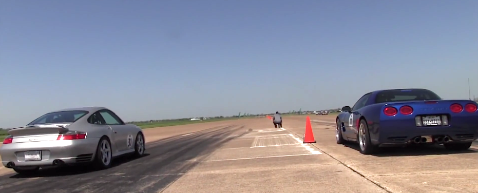 C5 Corvette  Z06 burnout and run