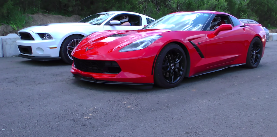 Supercharged C7 Corvette versus Mustang GT500