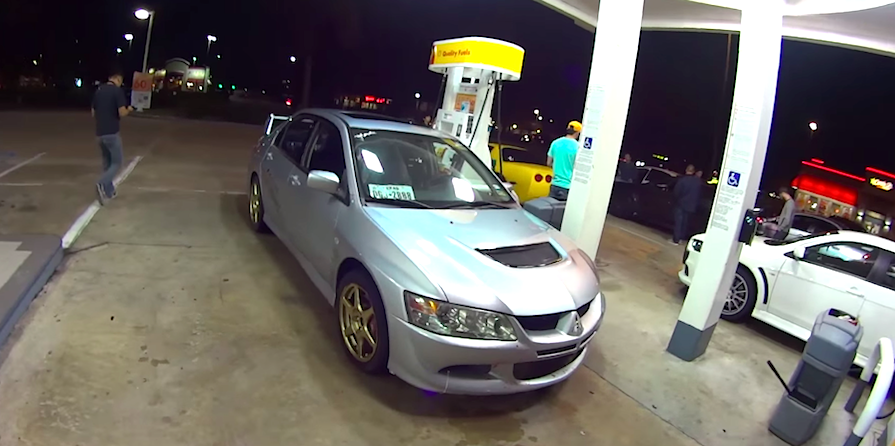 Evo X and C5 Z06 Run From a Dig