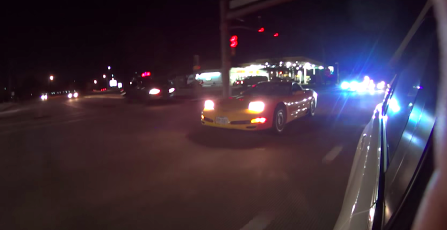 Evo X and C5 Z06 Run From a Dig