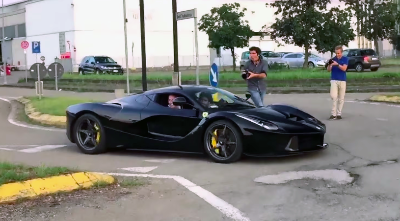 LaFerrari epic wild drifting and nearly crashing