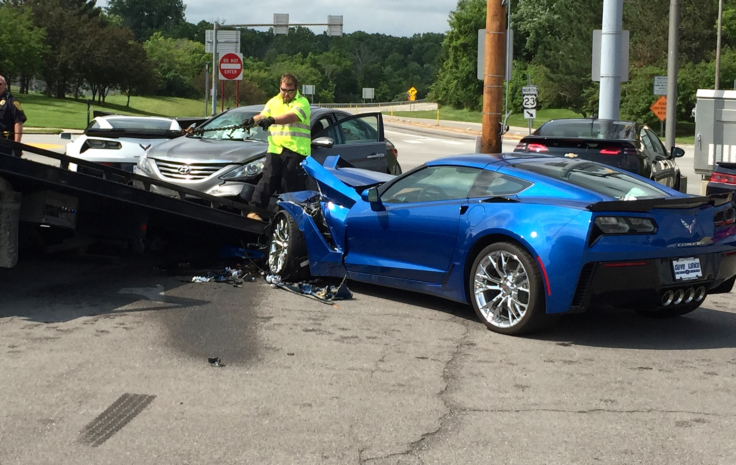 Corvette Z06 Crash