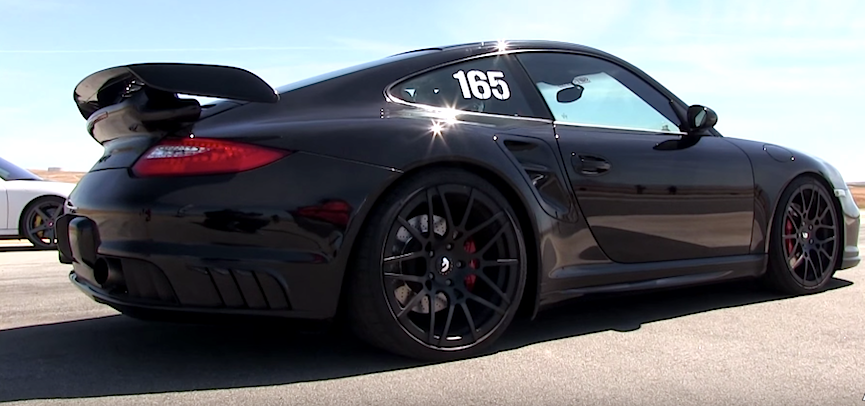 Porsche 997 GT2 Takes on C7 Corvette Z06