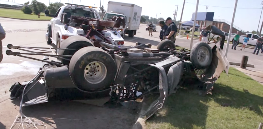 C4 Corvette Dragster Crash