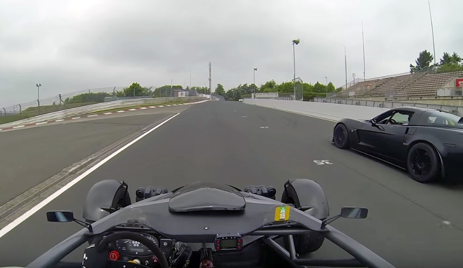 Ariel atom on Nurburgring VS Corvette Z06 600HP