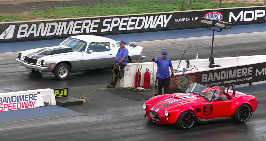 10 Second 1979 Camaro vs Factory Five Cobra Drag Race