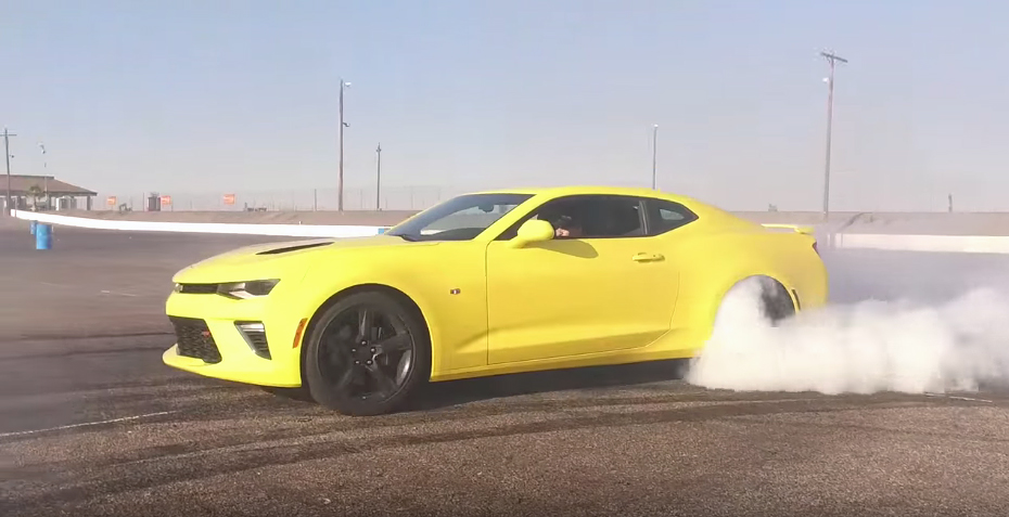 2016 Chevy Camaro SS Tire Shredding