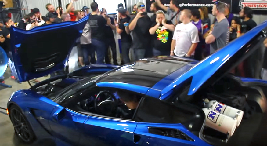 1000+whp Supercharged C7 Corvette! Exhaust note and Dyno Pull! 