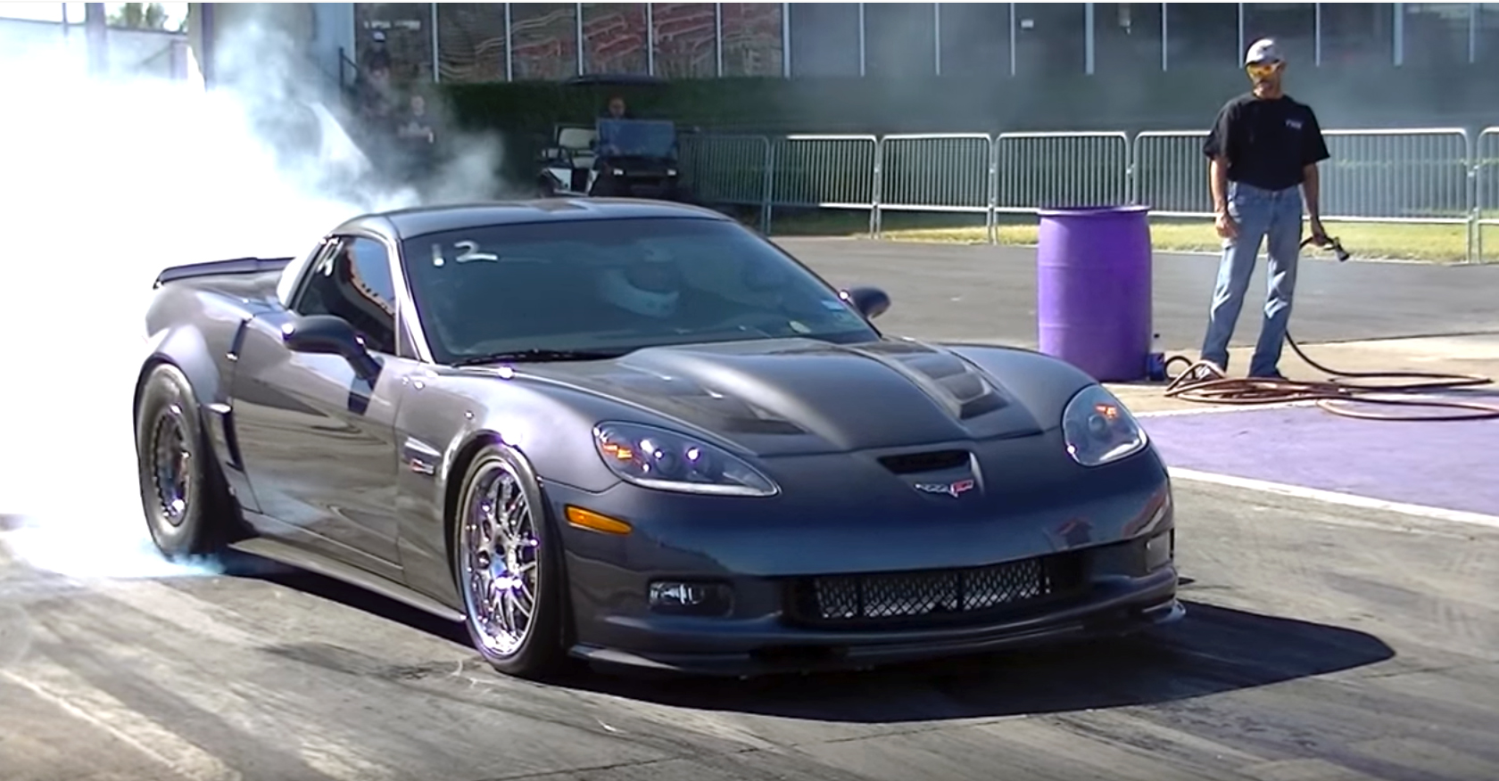 Twin Turbo Corvette Z06 Demolishes Royal Purple Raceway Vettetv