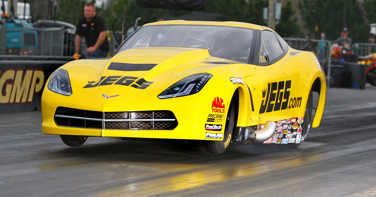 Troy Coughlin Pro Mod Corvette Launch